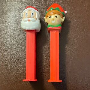 Santa and Elf PEZ Dispensers